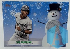 2021 Topps Holiday Tim Anderson #WRC-TA Player-Worn Jersey Snowman